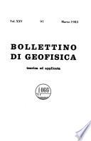 Bollettino di geofisica teorica ed applicata