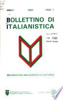 Bollettino di italianistica