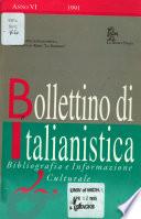 Bollettino di italianistica