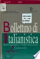 Bollettino di italianistica