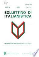 Bollettino di italianistica