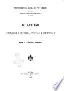Bollettino di legislazione e statistica doganale e commerciale