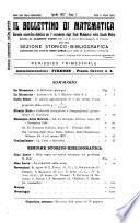 Bollettino di matematica giornale scientifico didattico per l'incremento degli studi matematici nelle scuole medie