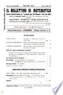 Bollettino di matematica