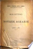 Bollettino di notizie agrarie