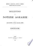 Bollettino di notizie agrarie