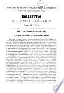Bollettino di notizie agrarie
