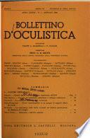 Bollettino di oculistica