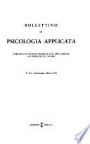 Bollettino di psicologia applicata