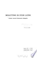 Bollettino di studi latini