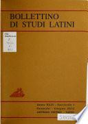 Bollettino di studi latini