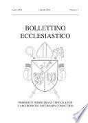 Bollettino Ecclesiastico: Periodico trimestrale ufficiale per l'Archidiocesi di Ferrara-Comacchio 2016