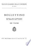 Bollettino - Facoltà di agraria della R. Università, Pisa