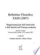 Bollettino filosofico