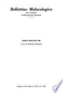Bollettino malacologico