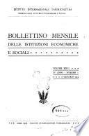 Bollettino mensile delle istituzioni economiche e sociali