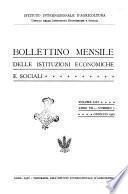 Bollettino mensile delle istituzioni economiche e sociali