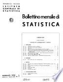 Bollettino mensile di statistica