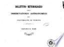 Bollettino meteorologico ed astronomico del Regio Osservatorio dell'Università di Torino