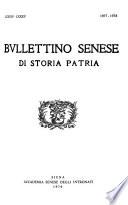 Bollettino senese di storia patria