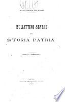 Bollettino senese di storia patria