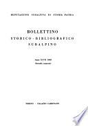Bollettino storico-bibliografico subalpino