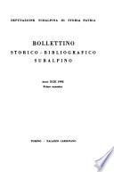 Bollettino storico-bibliografico subalpino