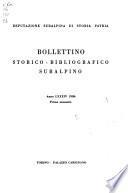Bollettino storico-bibliografico subalpino