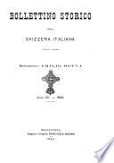 Bollettino storico della Svizzera italiana