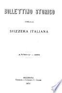 Bollettino storico della Svizzera Italiana