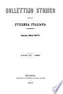 Bollettino storico della Svizzera Italiana