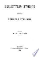 Bollettino storico della Svizzera Italiana