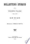 Bollettino storico della Svizzera Italiana
