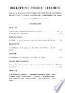 Bollettino storico lucchese