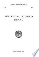 Bollettino storico pisano