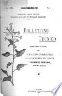 Bollettino tecnico della coltivazione dei tabacchi
