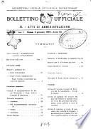 Bollettino ufficiale. 2, Atti di amministrazione