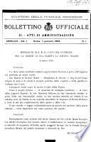 Bollettino ufficiale. 2, Atti di amministrazione