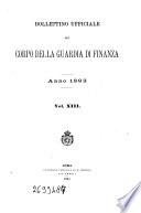Bollettino ufficiale del corpo della Guardia di finanza