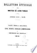 Bollettino ufficiale del Ministero dei lavori pubblici