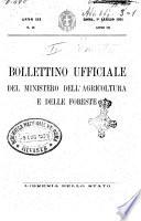 Bollettino ufficiale del Ministero dell'agricoltura e delle foreste
