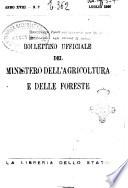 Bollettino ufficiale del Ministero dell'agricoltura e delle foreste