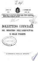 Bollettino ufficiale del Ministero dell'agricoltura e delle foreste