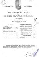 Bollettino ufficiale del Ministero dell'istruzione pubblica
