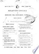 Bollettino ufficiale del Ministero dell'istruzione pubblica