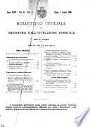 Bollettino ufficiale del Ministero dell'istruzione pubblica