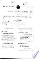 Bollettino ufficiale del Ministero dell'istruzione pubblica