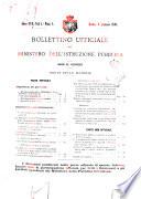 Bollettino ufficiale del Ministero dell'istruzione pubblica