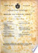Bollettino ufficiale del Ministero dell'istruzione pubblica