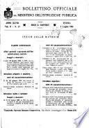 Bollettino ufficiale del Ministero dell'istruzione pubblica